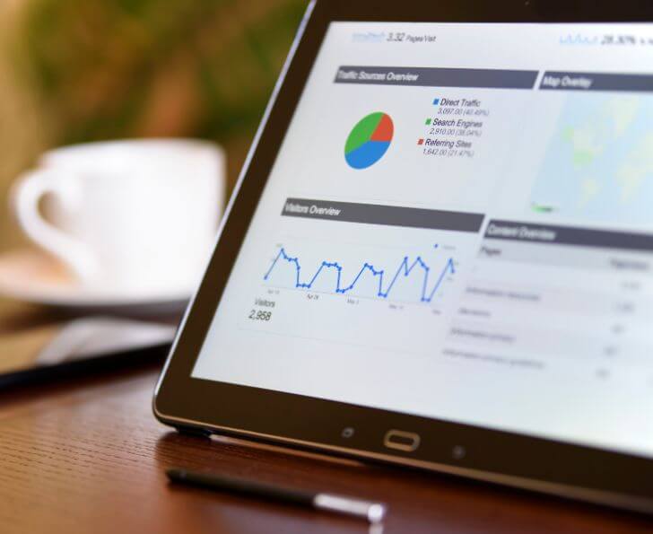 Ipad featuring detailed digital ad performance report